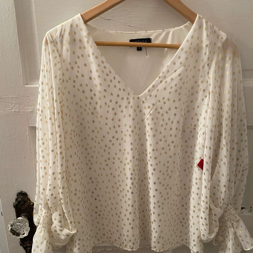 Low Vee Neck Blouse